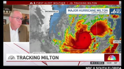 Florida, meteorologo americano in lacrime parlando della potenza dell’uragano Milton – VIDEO